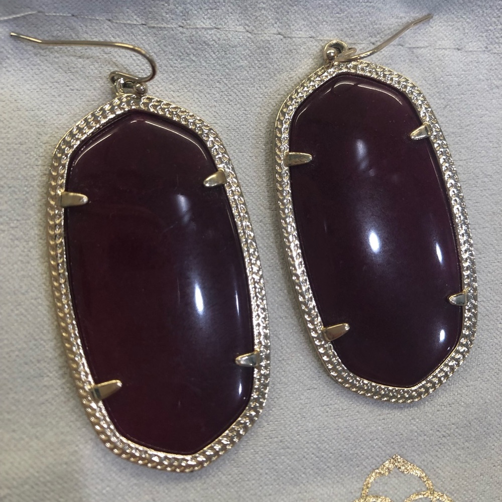 Kendra Scott Elle Earrings Maroon